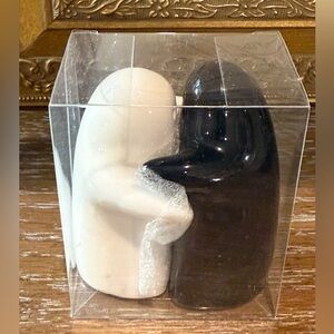 Ghost Embrace ceramic salt & pepper shakers